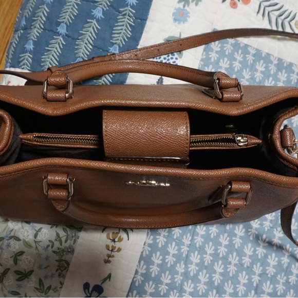 Coach Brown Leather Crossbody & Top Handle Bag